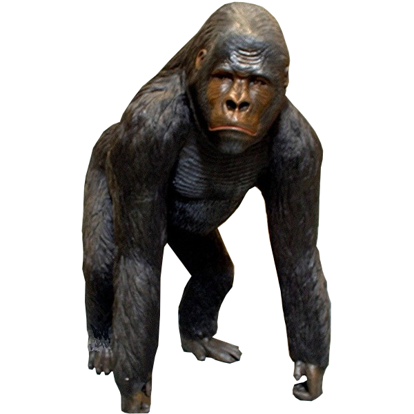 statue de gorille debout